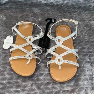 Brand New Girls size 3 Sandals